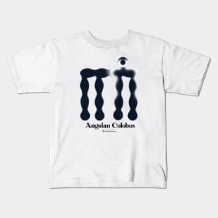 Bold monkey print "Angolan Colobus" Kids T-Shirt